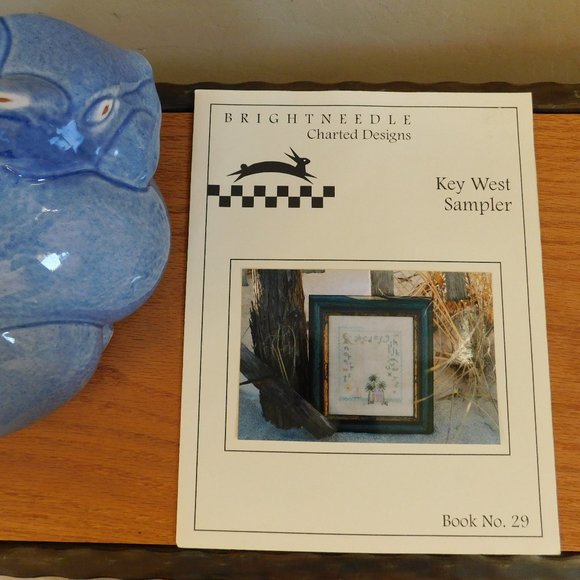 Brightneedle Key West Sampler cross stitch chart Duval Street pink house pattern - Picture 2 of 16